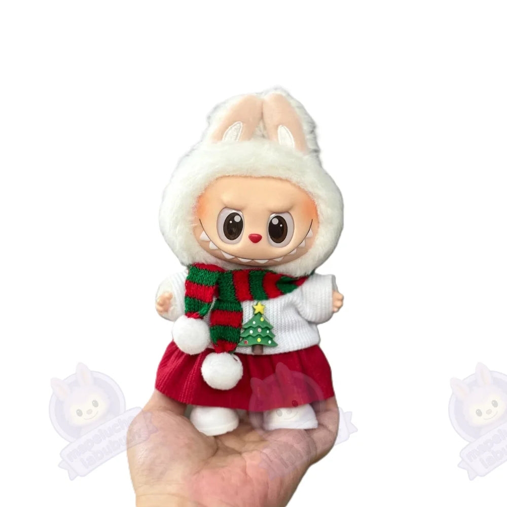 Tenue de noël pour Labubu-MaPelucheLabubu.fr | Adoptez votre Labubu : Peluches et Figurines Uniques