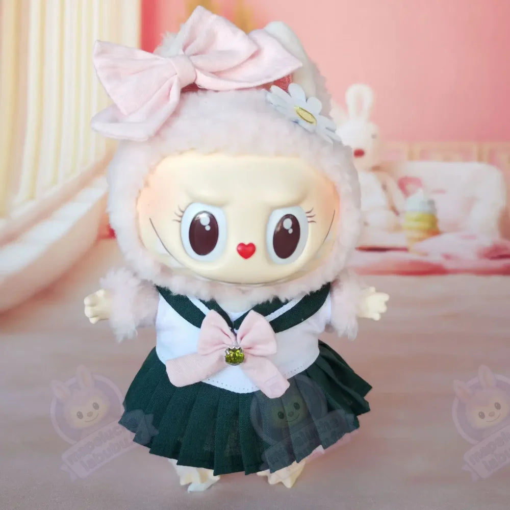 Uniforme rouge pour Labubu-MaPelucheLabubu.fr | Adoptez votre Labubu : Peluches et Figurines Uniques