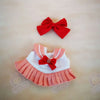 Uniforme rouge pour Labubu-MaPelucheLabubu.fr | Adoptez votre Labubu : Peluches et Figurines Uniques