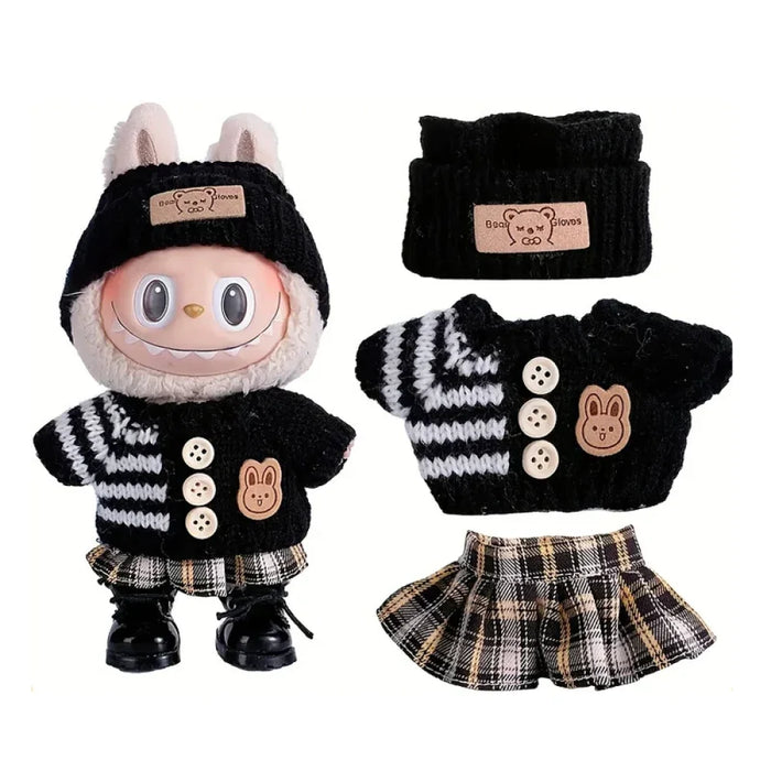 Habits rose pour labubu-MaPelucheLabubu.fr | Adoptez votre Labubu : Peluches et Figurines Uniques