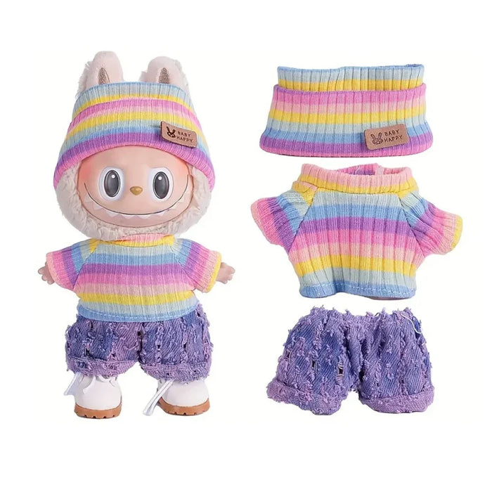 Habits rose pour labubu-MaPelucheLabubu.fr | Adoptez votre Labubu : Peluches et Figurines Uniques