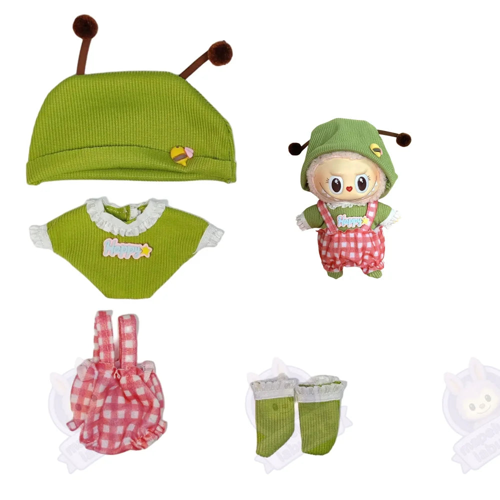 Vêtements pour labubu vert-MaPelucheLabubu.fr | Adoptez votre Labubu : Peluches et Figurines Uniques