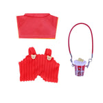 Acheter Vêtements tricoté rouge pour labubu - MaPelucheLabubu.fr | Adoptez votre Labubu : Peluches et Figurines Uniques