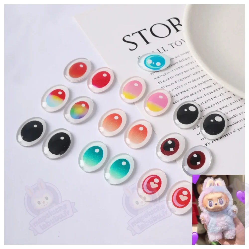 Yeux interchangeable pour Labubu-MaPelucheLabubu.fr | Adoptez votre Labubu : Peluches et Figurines Uniques